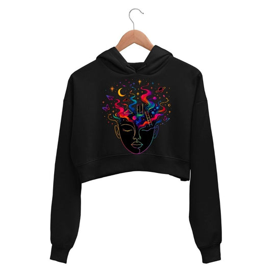 coldplay technicolor dreams crop hoodie hooded sweatshirt upper winterwear music band buy online india the banyan tee tbt men women girls boys unisex black 