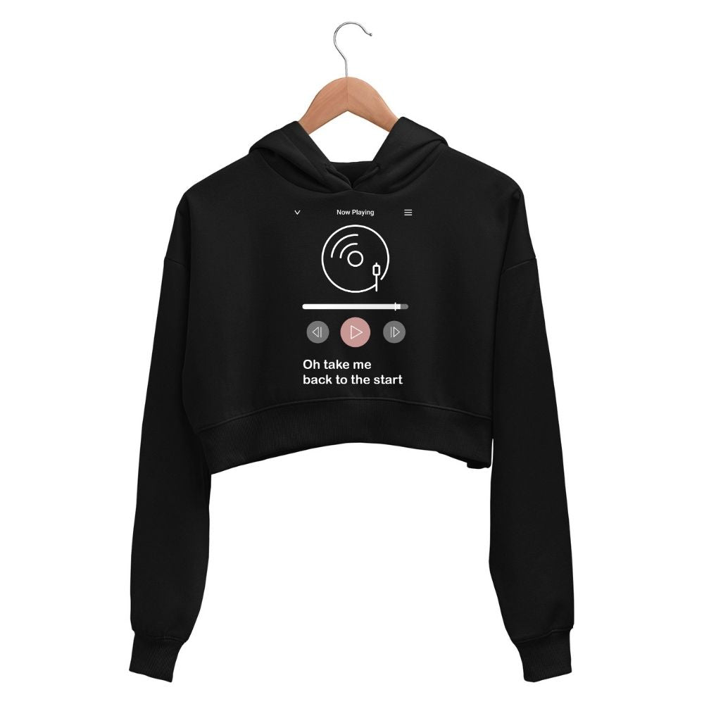 coldplay now playing crop hoodie hooded sweatshirt upper winterwear music band buy online india the banyan tee tbt men women girls boys unisex black 