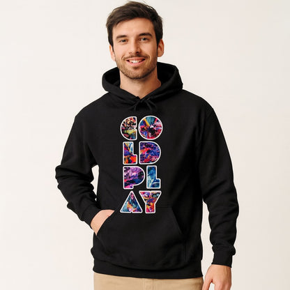 coldplay grafitti art hoodie hooded sweatshirt winterwear music band buy online india the banyan tee tbt men women girls boys unisex black