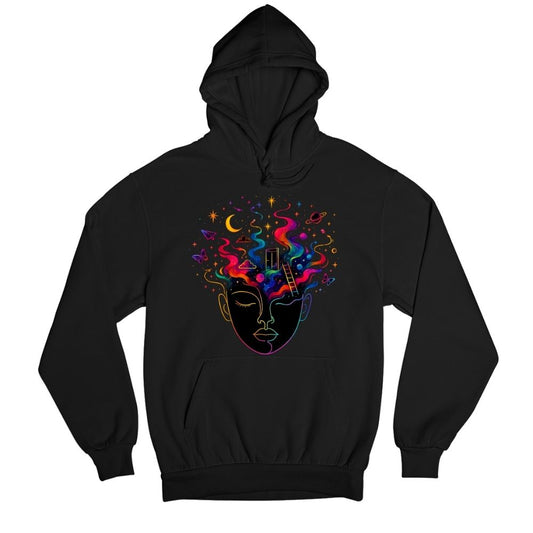 coldplay technicolor dreams hoodie hooded sweatshirt winterwear music band buy online india the banyan tee tbt men women girls boys unisex black 