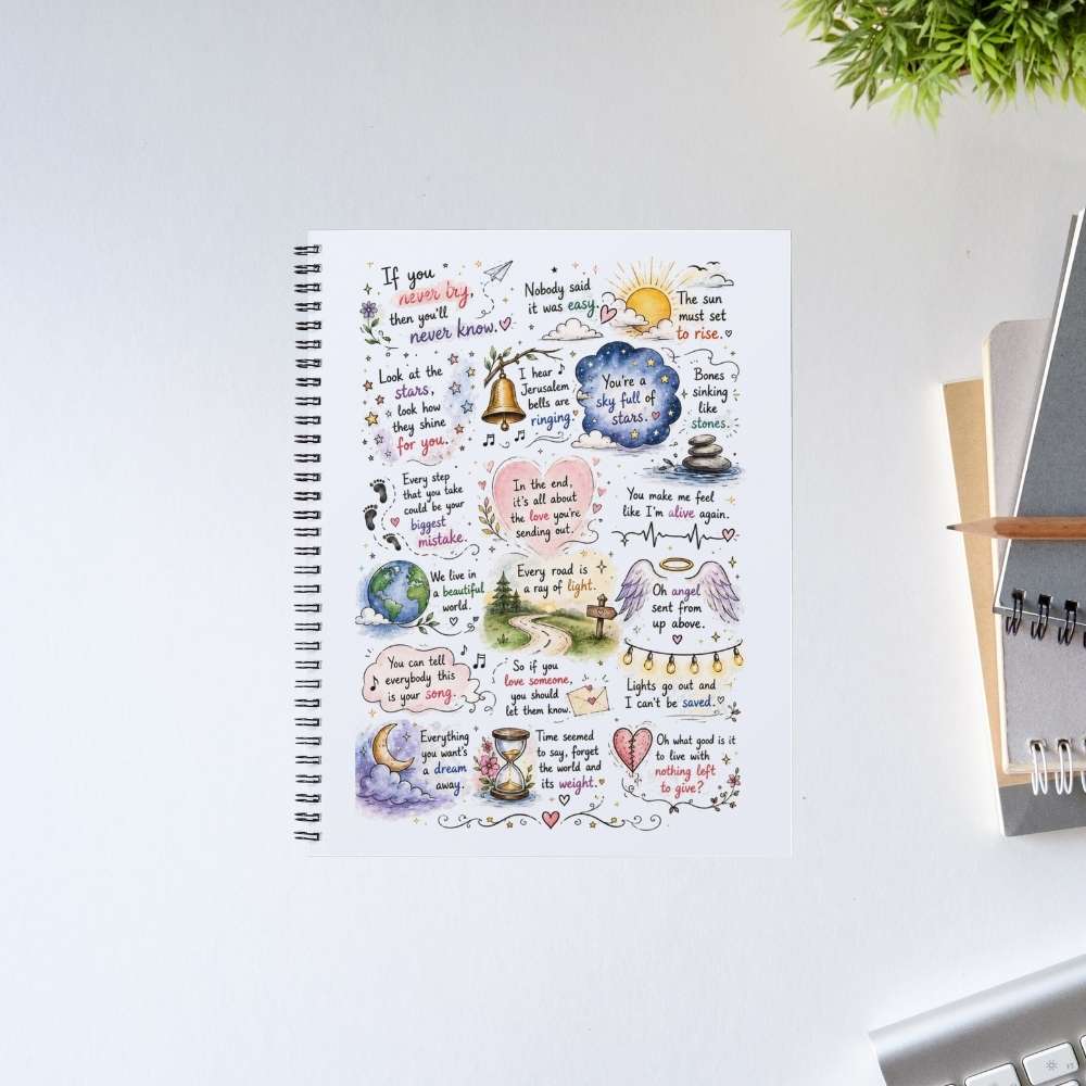 coldplay head full of doodle notebook notepad diary buy online india the banyan tee tbt unruled 