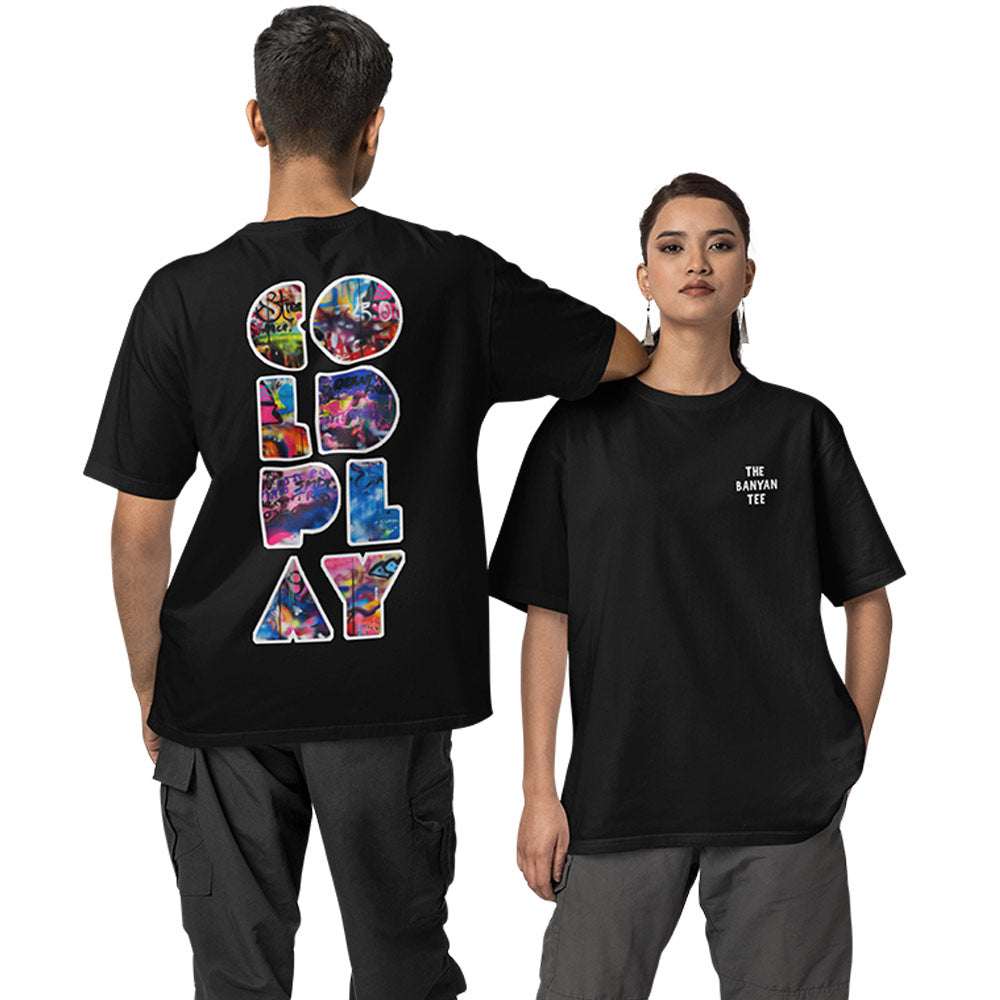 Coldplay Oversized T shirt - Graffiti Art
