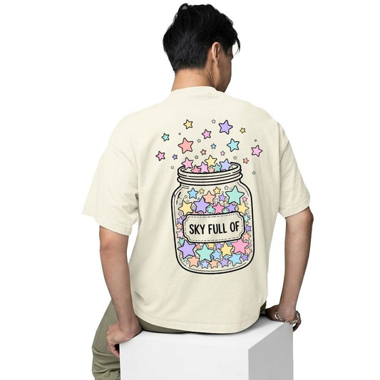 coldplay starry sky oversized t shirt 