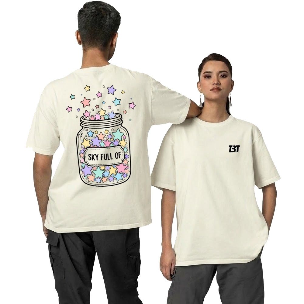 Oversized T shirt - Starry Sky