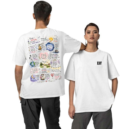 Oversized T shirt - Head Full Of Doodle