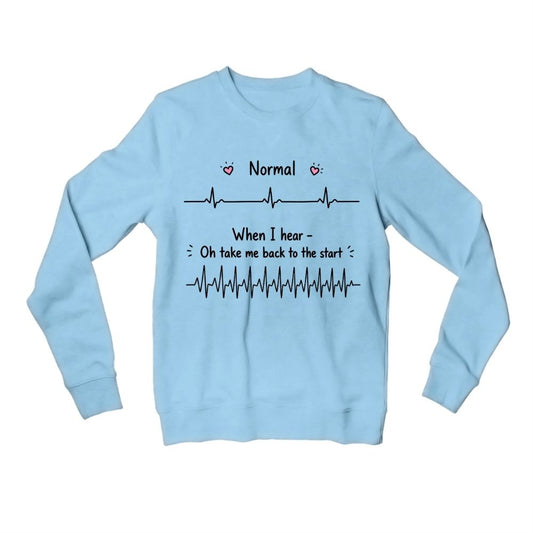 coldplay my heartbeat sweatshirt upper winterwear music band buy online india the banyan tee tbt men women girls boys unisex baby blue 