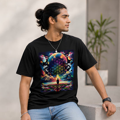 coldplay inspired ethereal skies t-shirt music band buy online india the banyan tee tbt men women girls boys unisex black