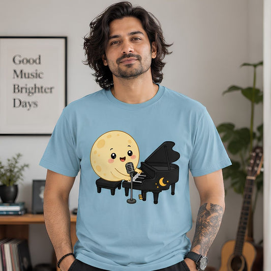 coldplay moon tunes t-shirt music band buy online india the banyan tee tbt men women girls boys unisex baby blue