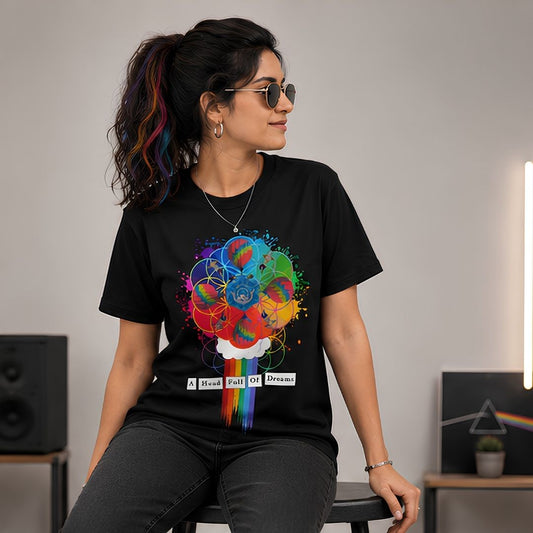 coldplay inspired a head full of dreams t-shirt music band buy online india the banyan tee tbt men women girls boys unisex black