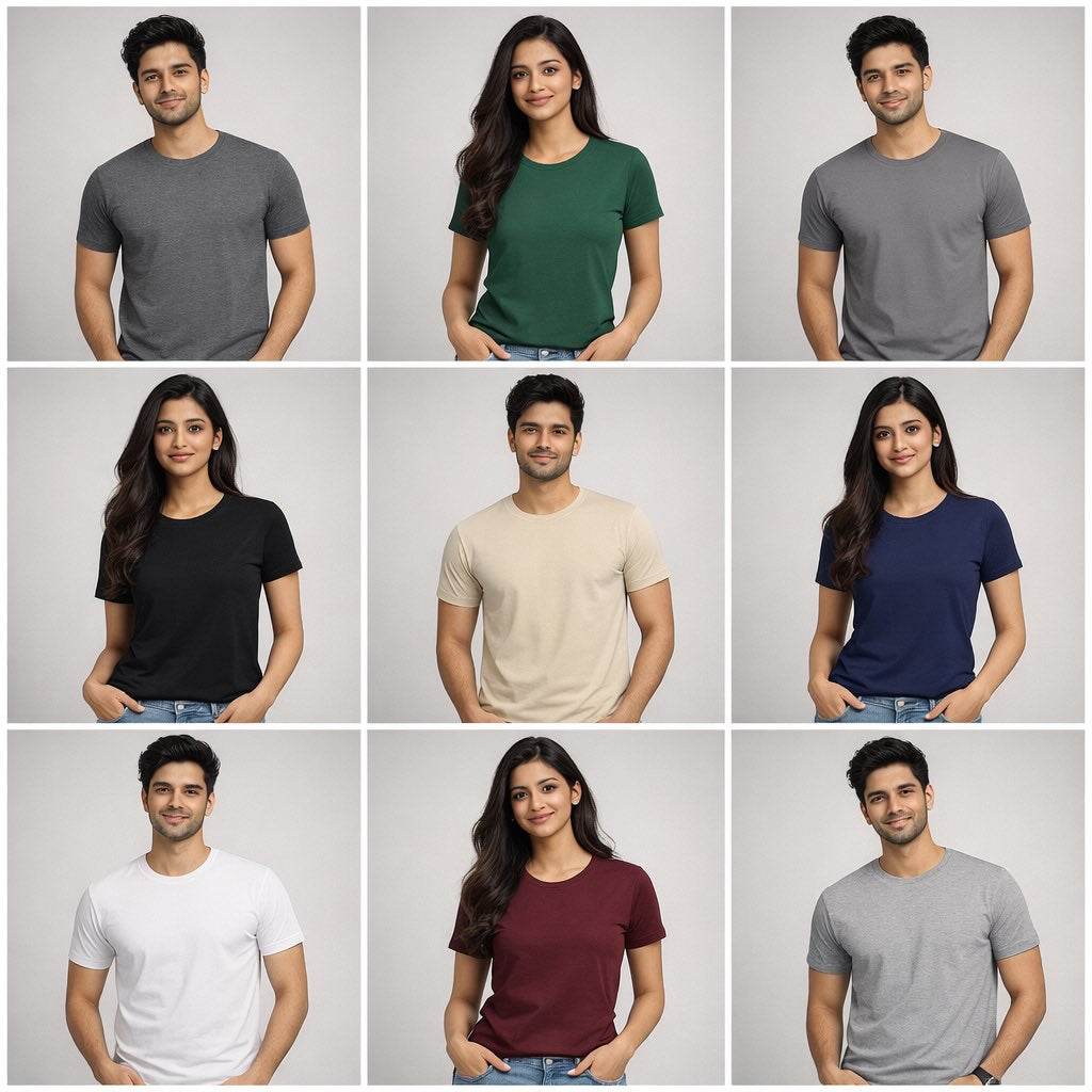 Cosmopolitan Collection Combo (Pack Of 9 Premium Cotton Tees) combo the banyan tee