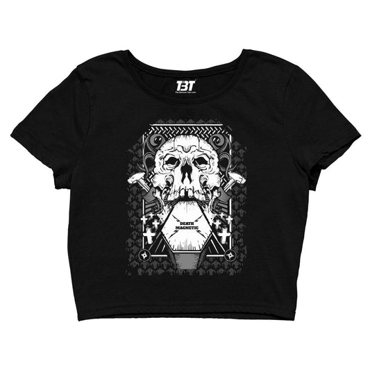 Metallica Crop Top Merchandise Clothing Apparel - Death Magnetic Crop Top The Banyan Tee TBT