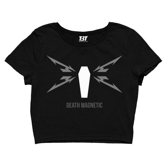 Metallica Crop Top Merchandise Clothing Apparel - Death Magnetic Crop Top by The Banyan Tee