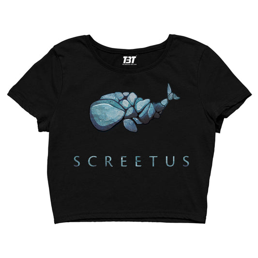 screetus logo crop top music band buy online india the banyan tee tbt men women girls boys unisex xs