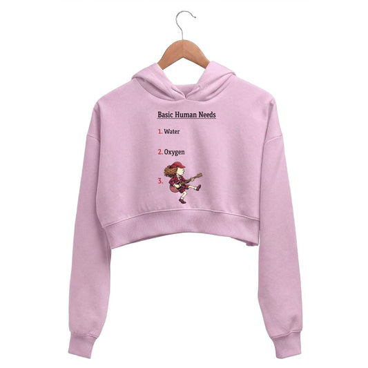 ac/dc basic human needs crop hoodie hooded sweatshirt upper winterwear music band buy online india the banyan tee tbt men women girls boys unisex baby pink 