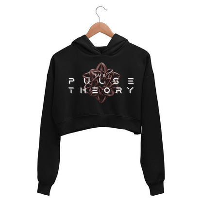 prog encounters the pulse theory crop hoodie hooded sweatshirt upper winterwear music band buy online india the banyan tee tbt men women girls boys unisex black