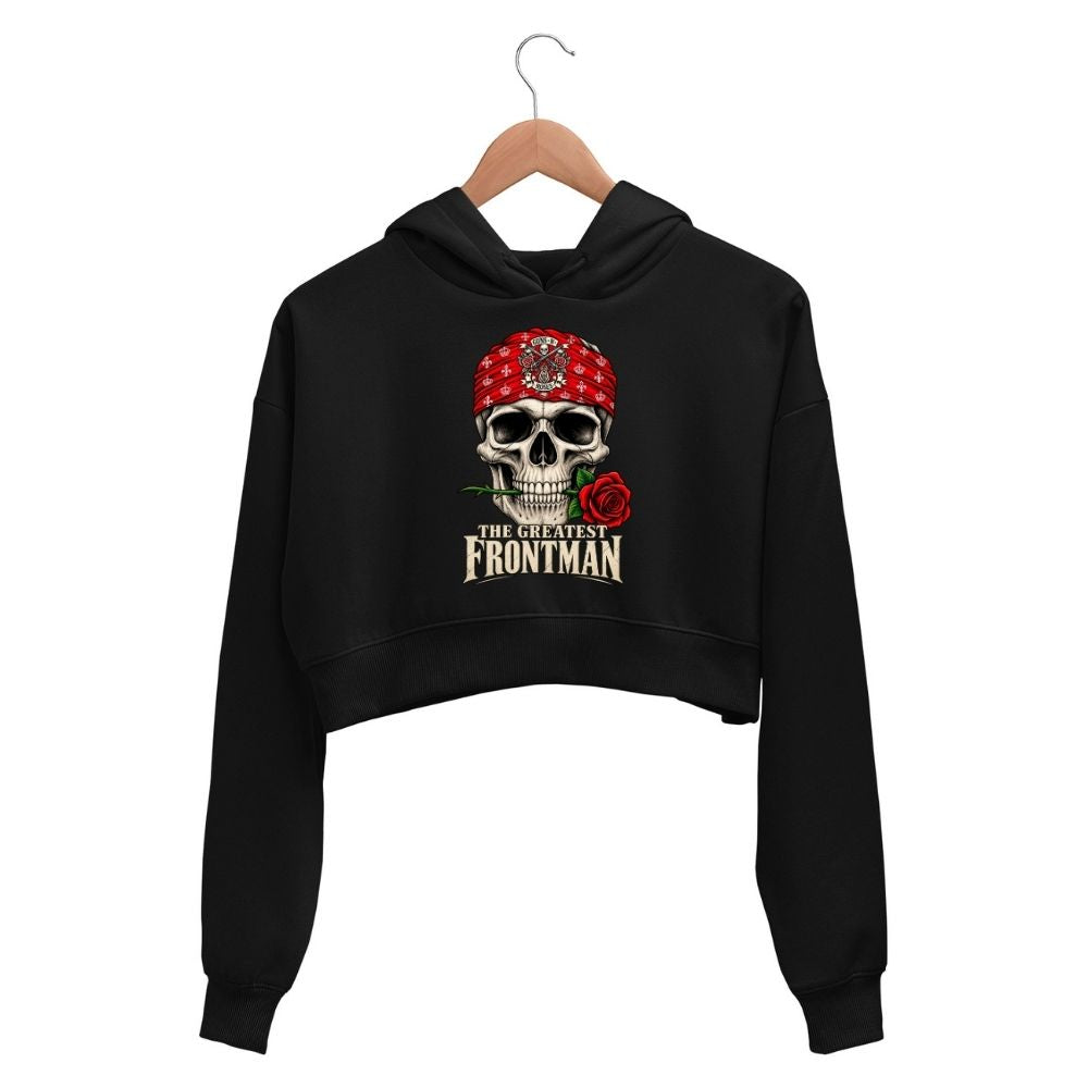 guns n' roses the greatest frontman crop hoodie hooded sweatshirt upper winterwear music band buy online india the banyan tee tbt men women girls boys unisex black 