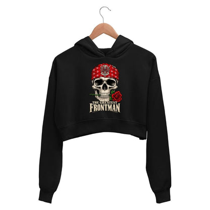 guns n' roses the greatest frontman crop hoodie hooded sweatshirt upper winterwear music band buy online india the banyan tee tbt men women girls boys unisex black 