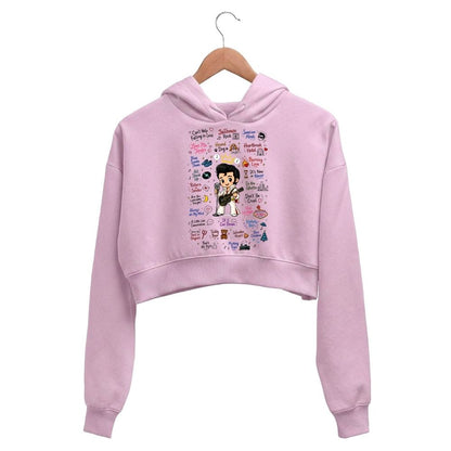 elvis presley rockabilly doodle crop hoodie hooded sweatshirt upper winterwear music band buy online india the banyan tee tbt men women girls boys unisex baby pink 
