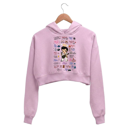 elvis presley rockabilly doodle crop hoodie hooded sweatshirt upper winterwear music band buy online india the banyan tee tbt men women girls boys unisex baby pink 