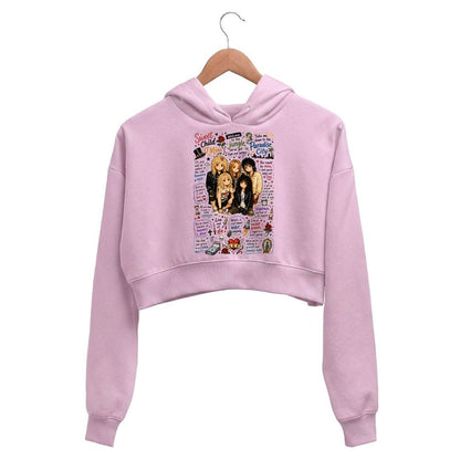 guns n' roses appetite for doodles crop hoodie hooded sweatshirt upper winterwear music band buy online india the banyan tee tbt men women girls boys unisex baby pink 