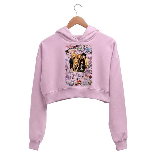 guns n' roses appetite for doodles crop hoodie hooded sweatshirt upper winterwear music band buy online india the banyan tee tbt men women girls boys unisex baby pink 