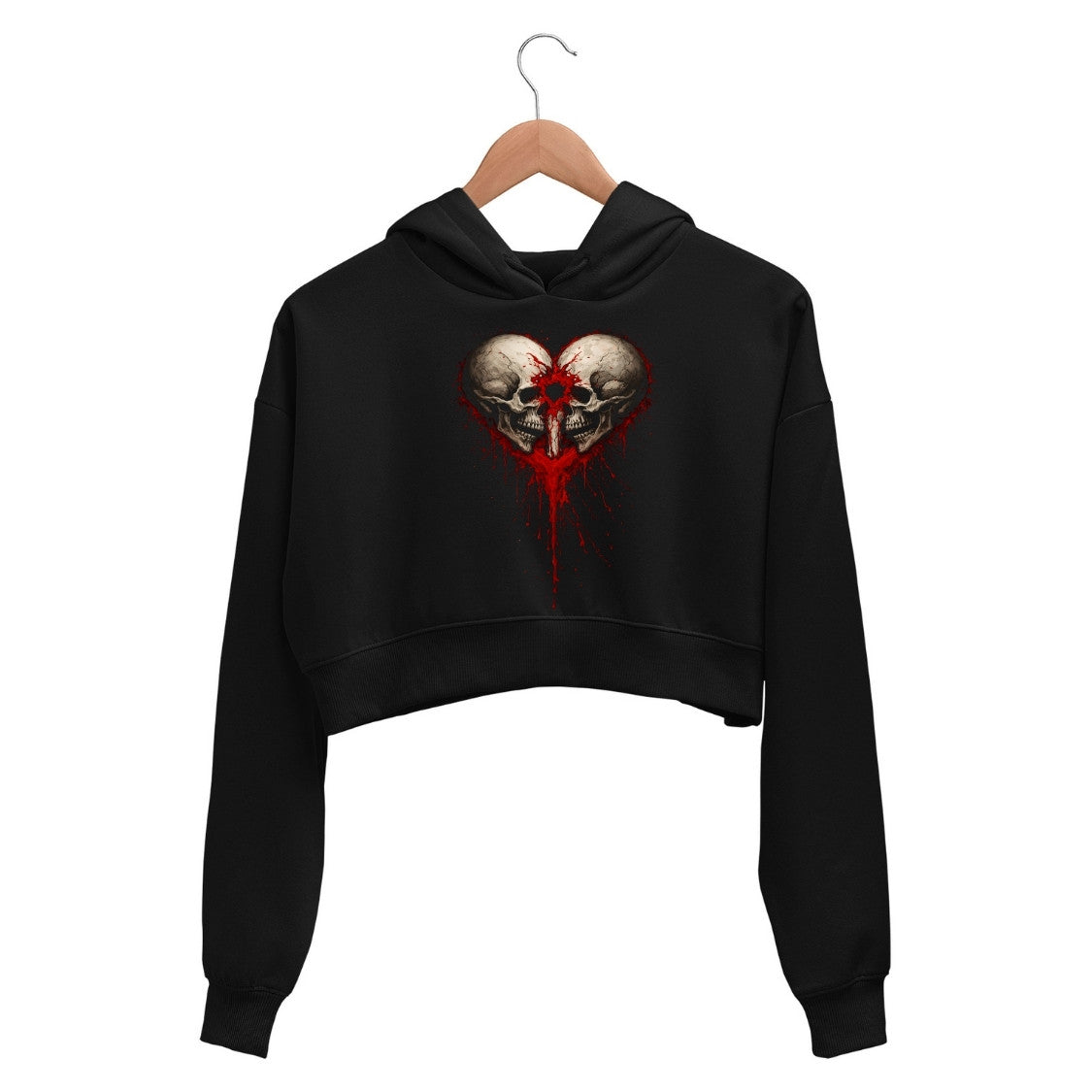 bullet for my valentine bullet heart crop hoodie hooded sweatshirt upper winterwear music band buy online india the banyan tee tbt men women girls boys unisex black 