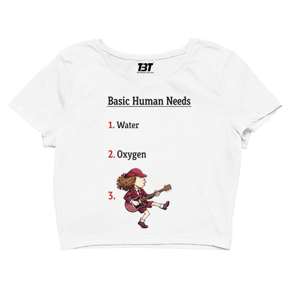 ac/dc basic human needs crop top music band buy online india the banyan tee tbt men women girls boys unisex s 