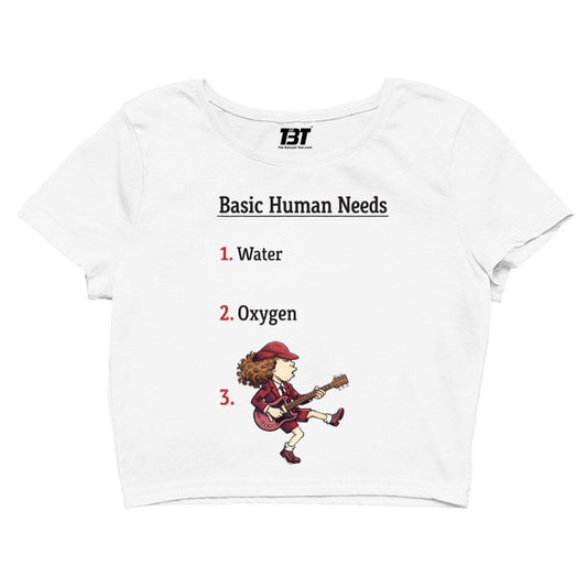 ac/dc basic human needs crop top music band buy online india the banyan tee tbt men women girls boys unisex s 