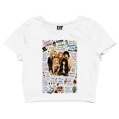 guns n' roses appetite for doodles crop top music band buy online india the banyan tee tbt men women girls boys unisex s 