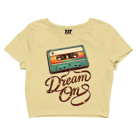 aerosmith dream on crop top music band buy online india the banyan tee tbt men women girls boys unisex s 