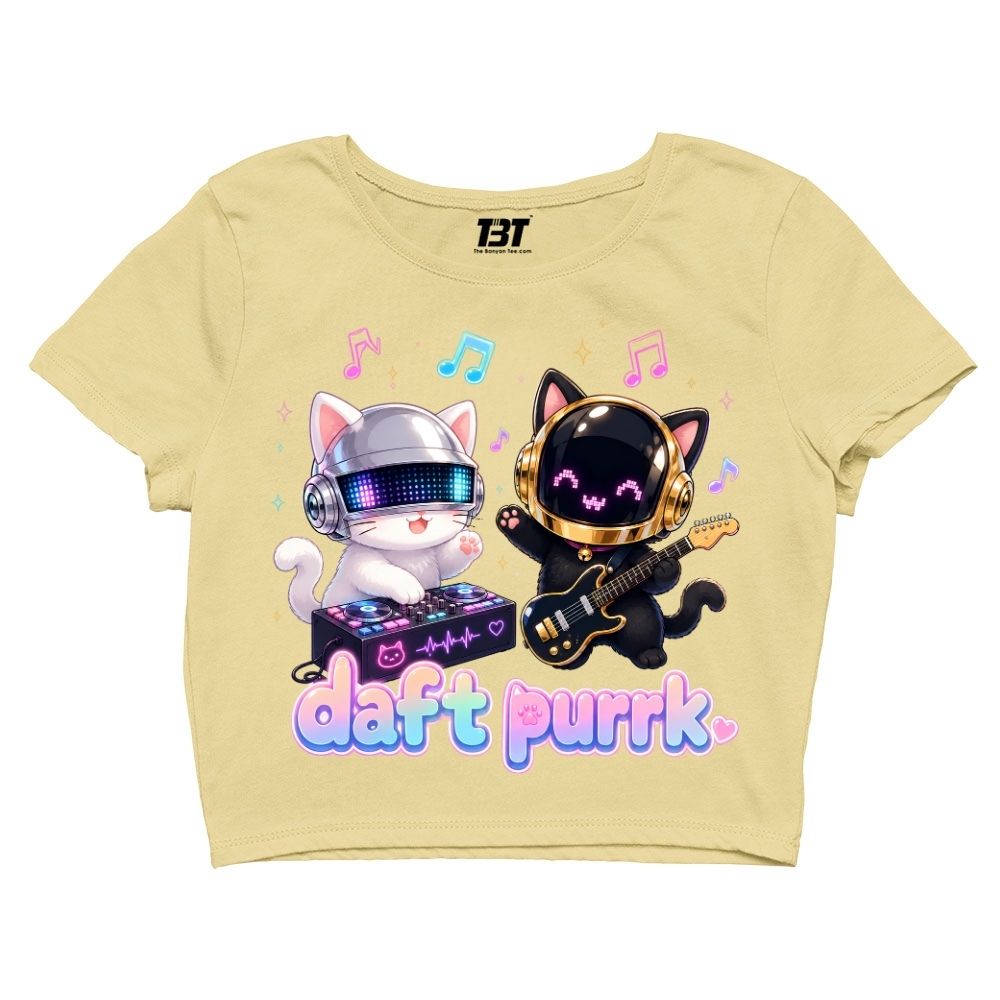 daft punk daft purrk crop top music band buy online india the banyan tee tbt men women girls boys unisex s 