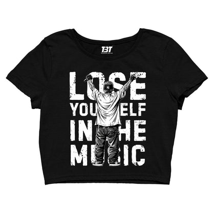 eminem lose yourself in the music crop top music band buy online india the banyan tee tbt men women girls boys unisex s 