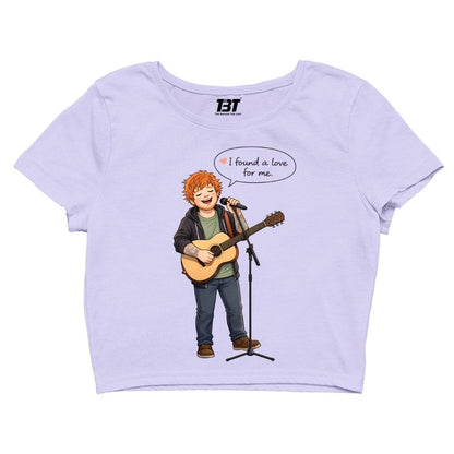 ed sheeran i found a love crop top music band buy online india the banyan tee tbt men women girls boys unisex s 