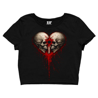 bullet for my valentine bullet heart crop top music band buy online india the banyan tee tbt men women girls boys unisex s 