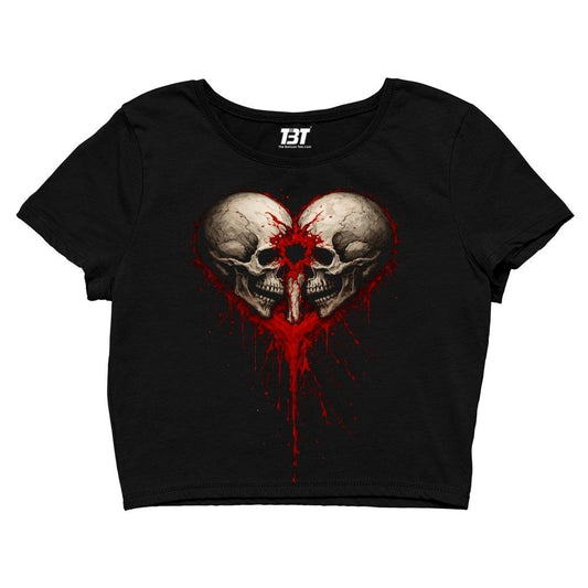 bullet for my valentine bullet heart crop top music band buy online india the banyan tee tbt men women girls boys unisex s 