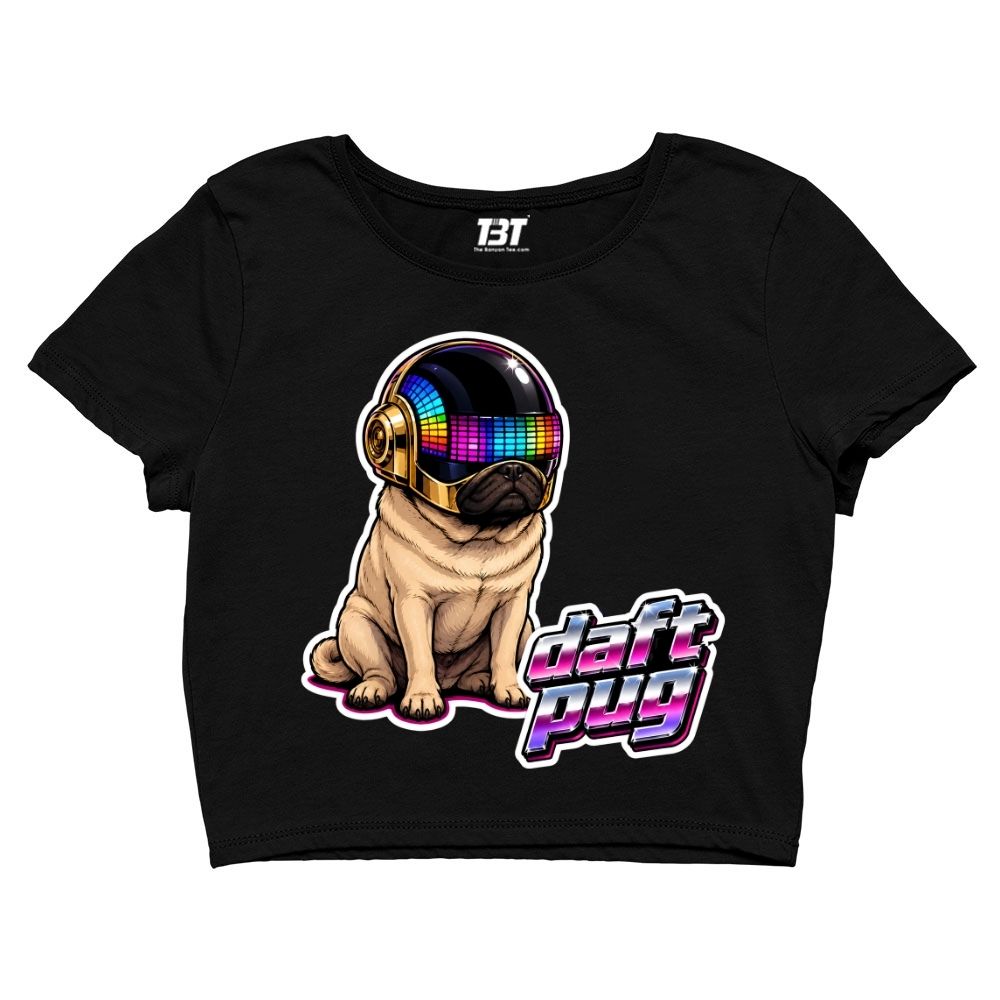 daft punk daft pug crop top music band buy online india the banyan tee tbt men women girls boys unisex s 