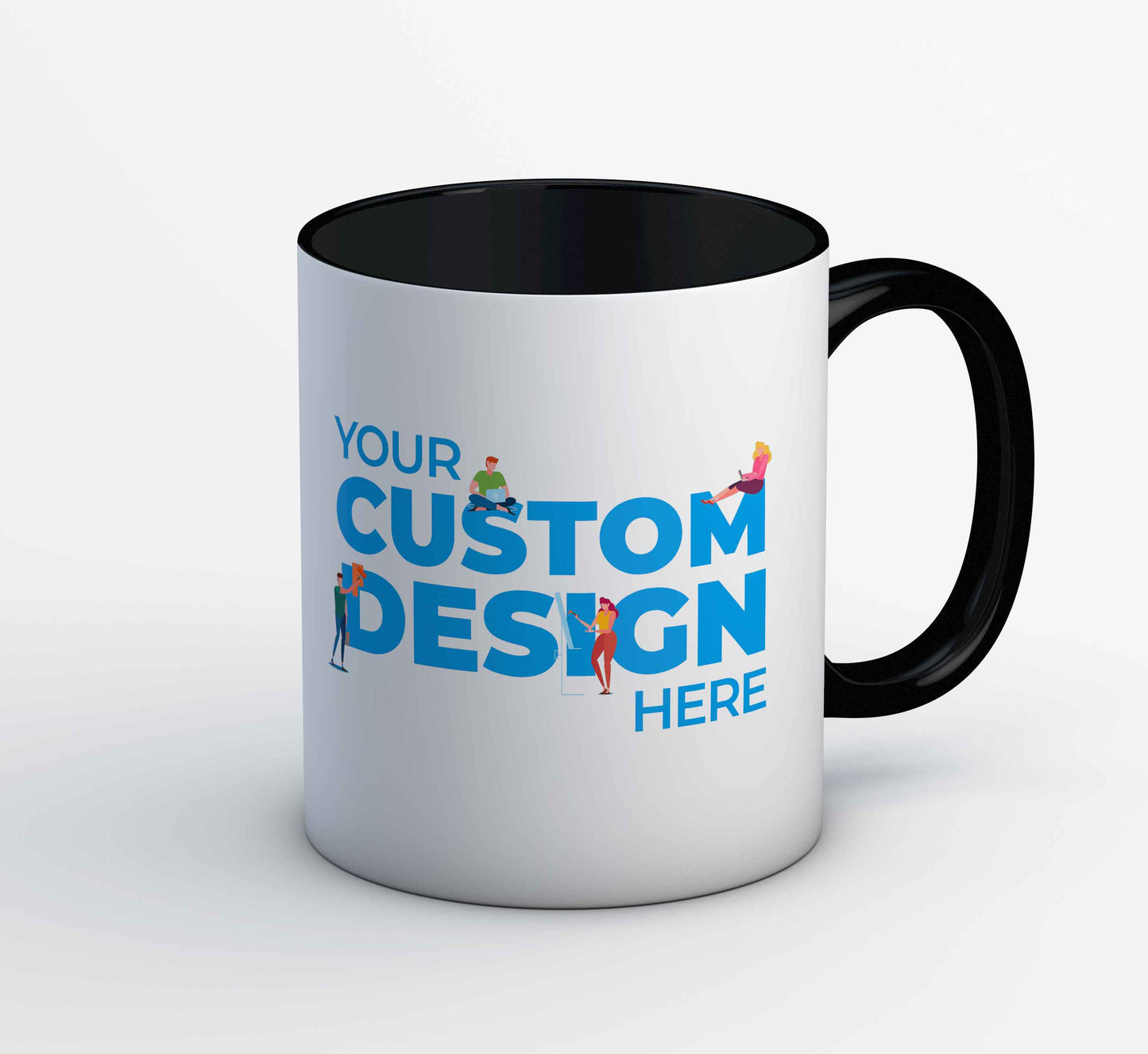 custom black and white coffee mug customizable personalized customized gifts products