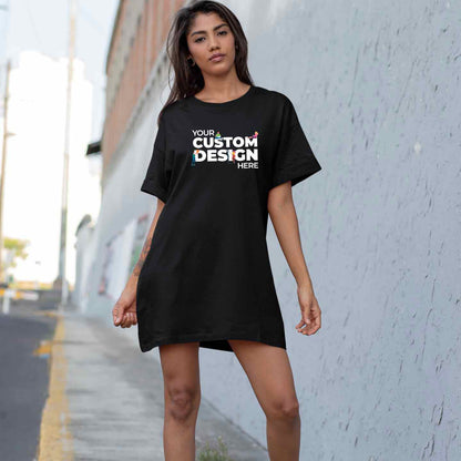 Black T-shirt Dress by The Banyan Tee Custom