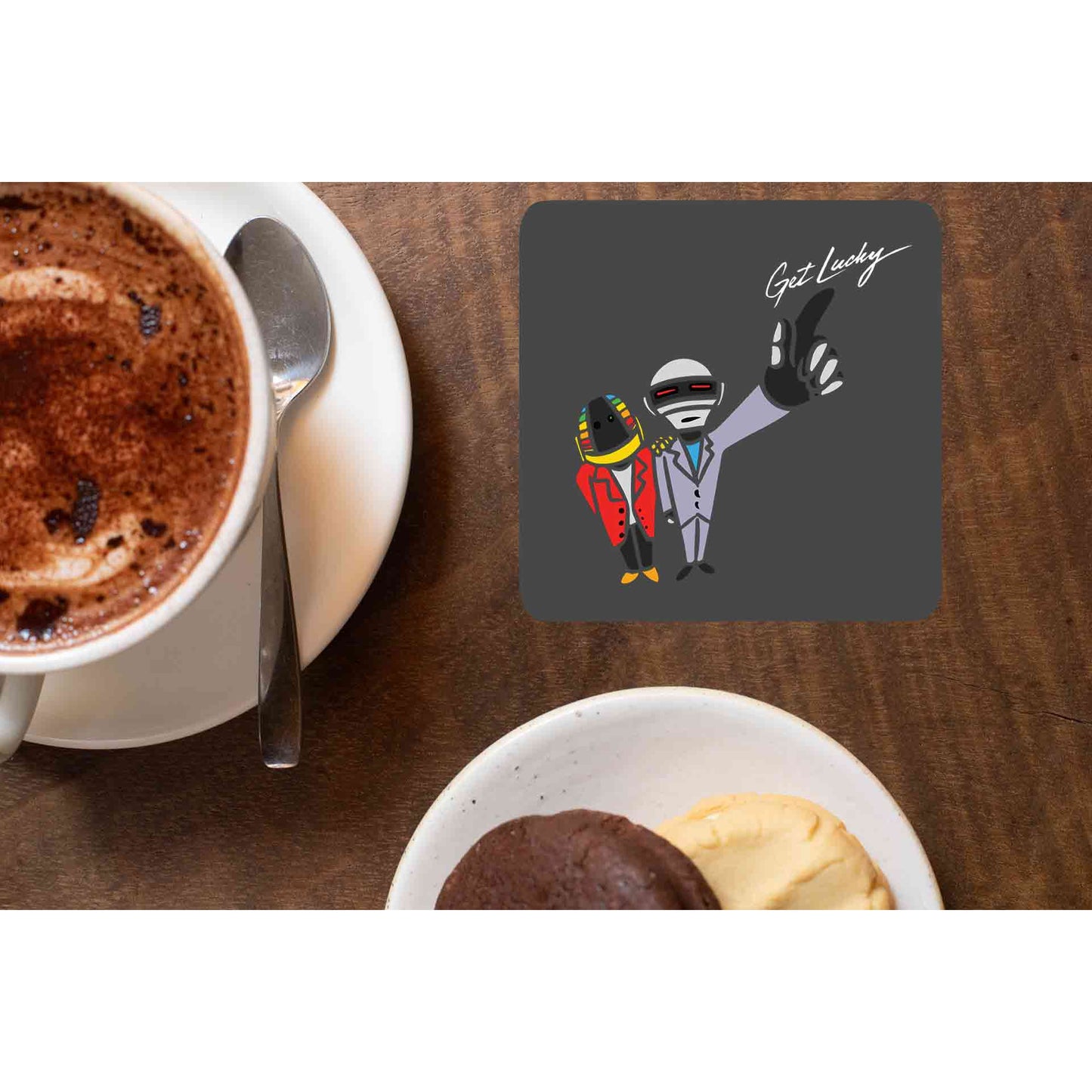 daft punk get lucky coasters wooden table cups indian music band buy online india the banyan tee tbt men women girls boys unisex