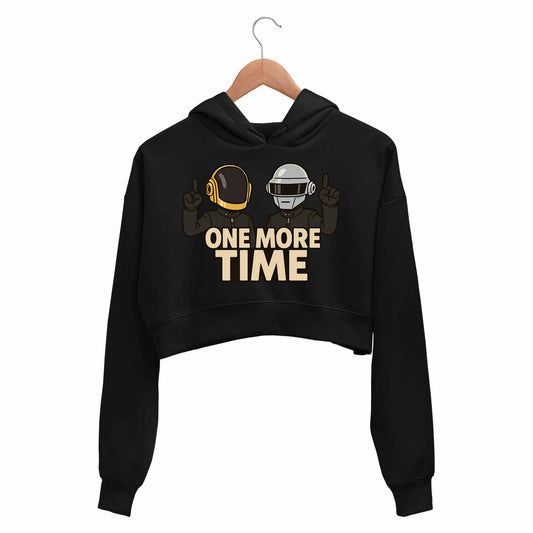 daft punk one more time crop hoodie hooded sweatshirt upper winterwear music band buy online india the banyan tee tbt men women girls boys unisex black