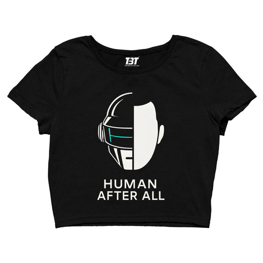 daft punk human after all crop top music band buy online india the banyan tee tbt men women girls boys unisex black
