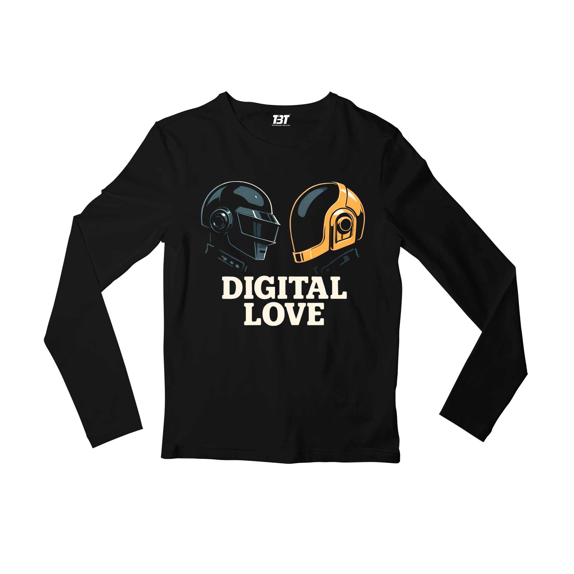daft punk digital love full sleeves long sleeves music band buy online india the banyan tee tbt men women girls boys unisex black