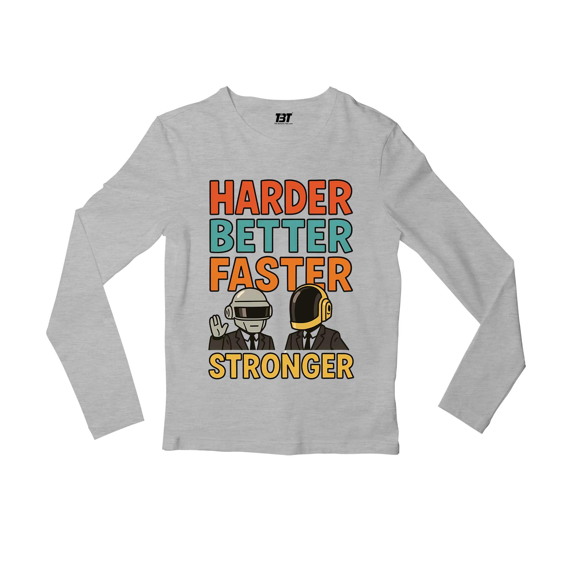 daft punk harder, better, faster, stronger full sleeves long sleeves music band buy online india the banyan tee tbt men women girls boys unisex black