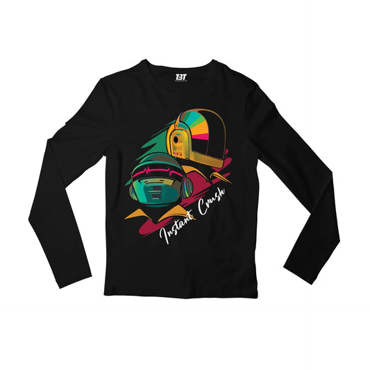 daft punk instant crush full sleeves long sleeves music band buy online india the banyan tee tbt men women girls boys unisex black