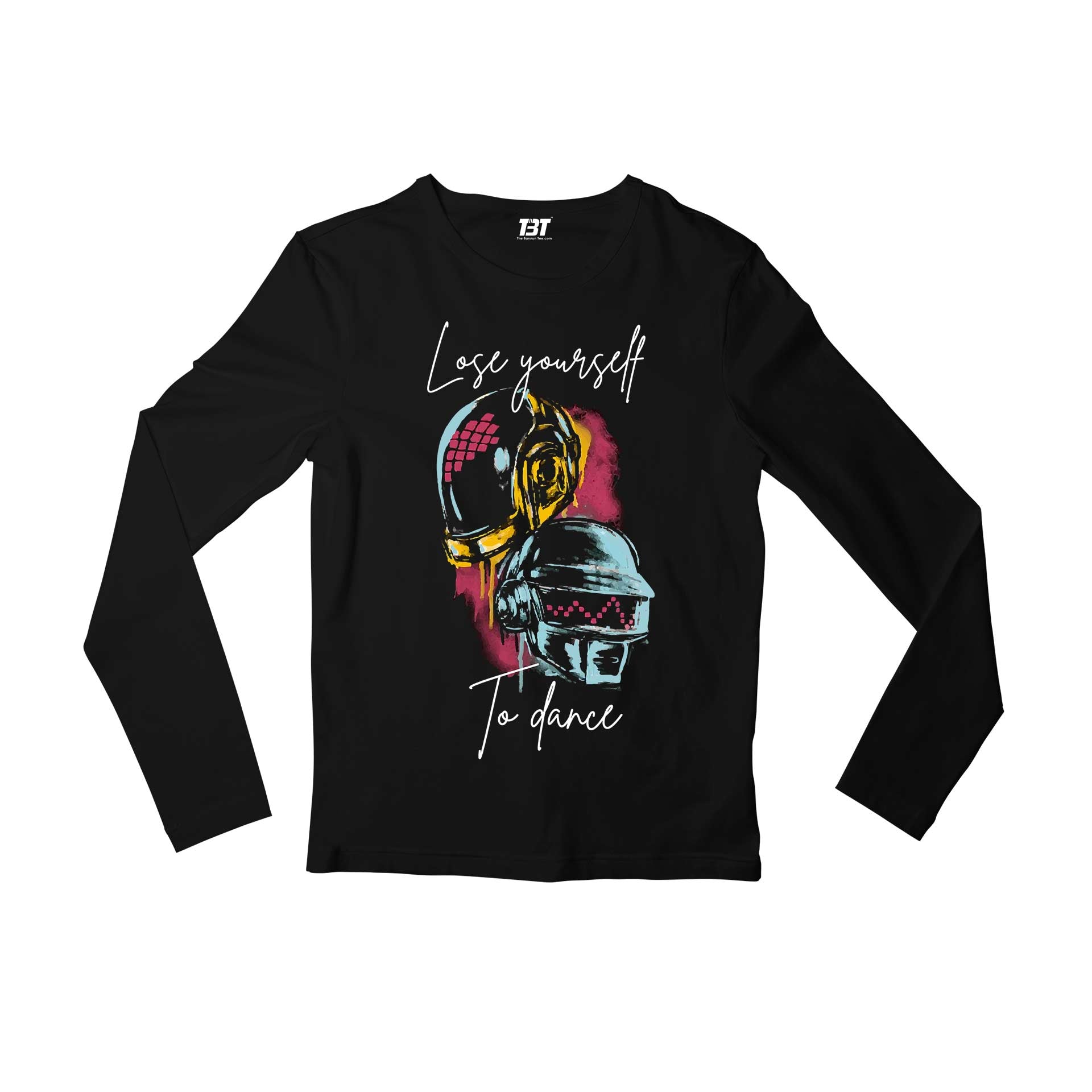 daft punk lose yourself to dance full sleeves long sleeves music band buy online india the banyan tee tbt men women girls boys unisex black
