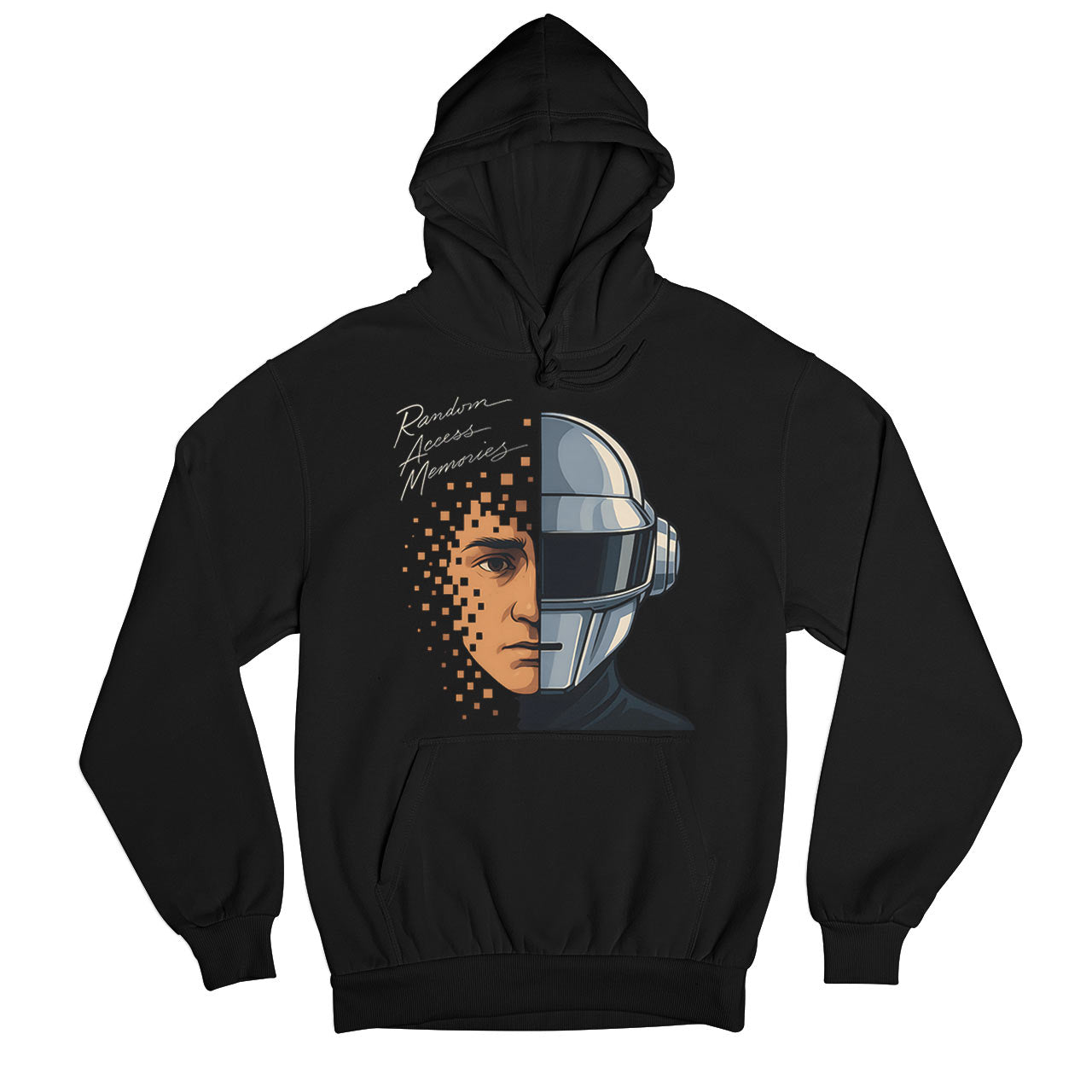 daft punk random access memory hoodie hooded sweatshirt winterwear music band buy online india the banyan tee tbt men women girls boys unisex black