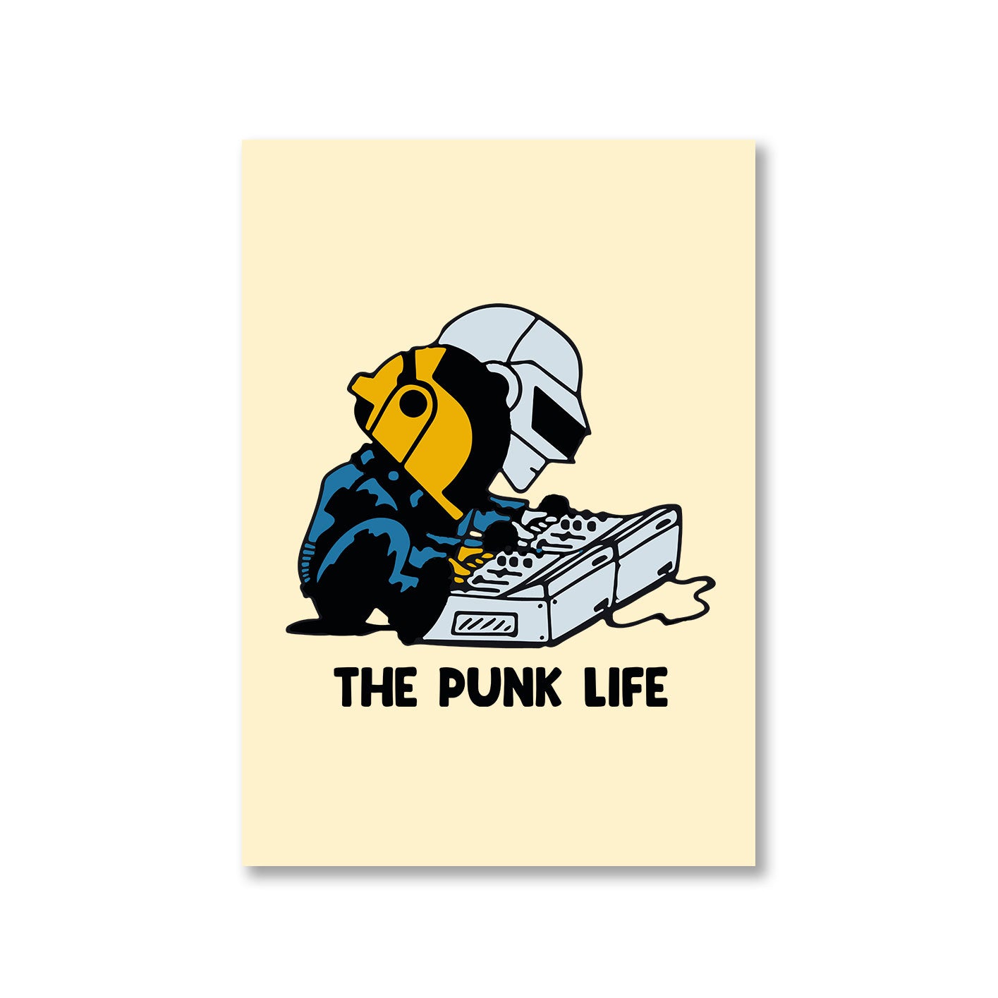 daft punk the punk life poster wall art buy online india the banyan tee tbt a4