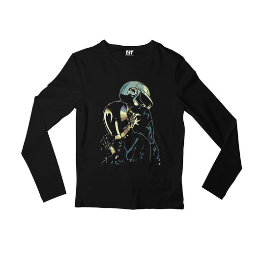 daft punk the duo full sleeves long sleeves music band buy online india the banyan tee tbt men women girls boys unisex black