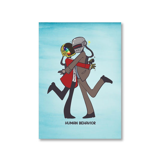 daft punk human behavior poster wall art buy online india the banyan tee tbt a4
