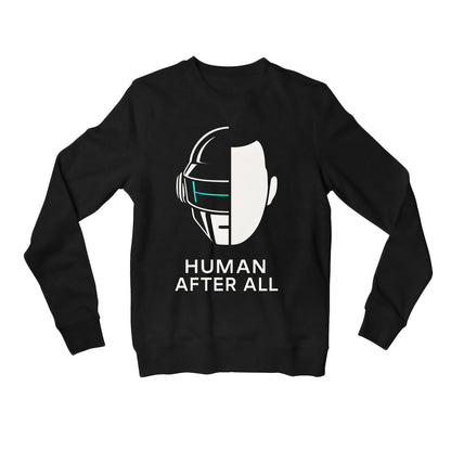 daft punk human after all sweatshirt upper winterwear music band buy online india the banyan tee tbt men women girls boys unisex black